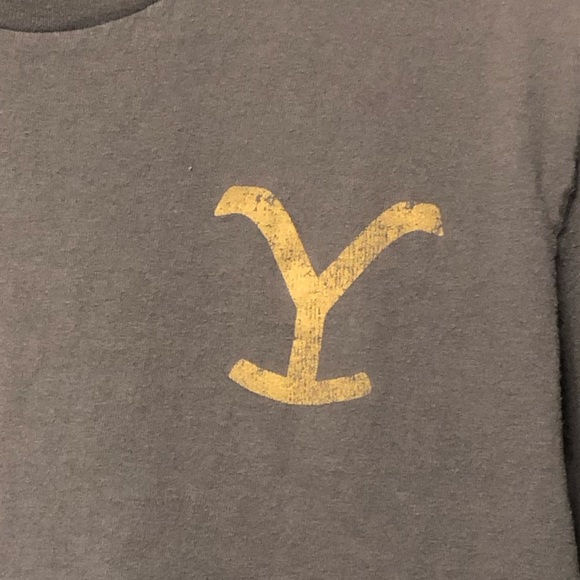 Gray Yellowstone Graphic Tee, Adult Size Medium - Picture 3 of 4